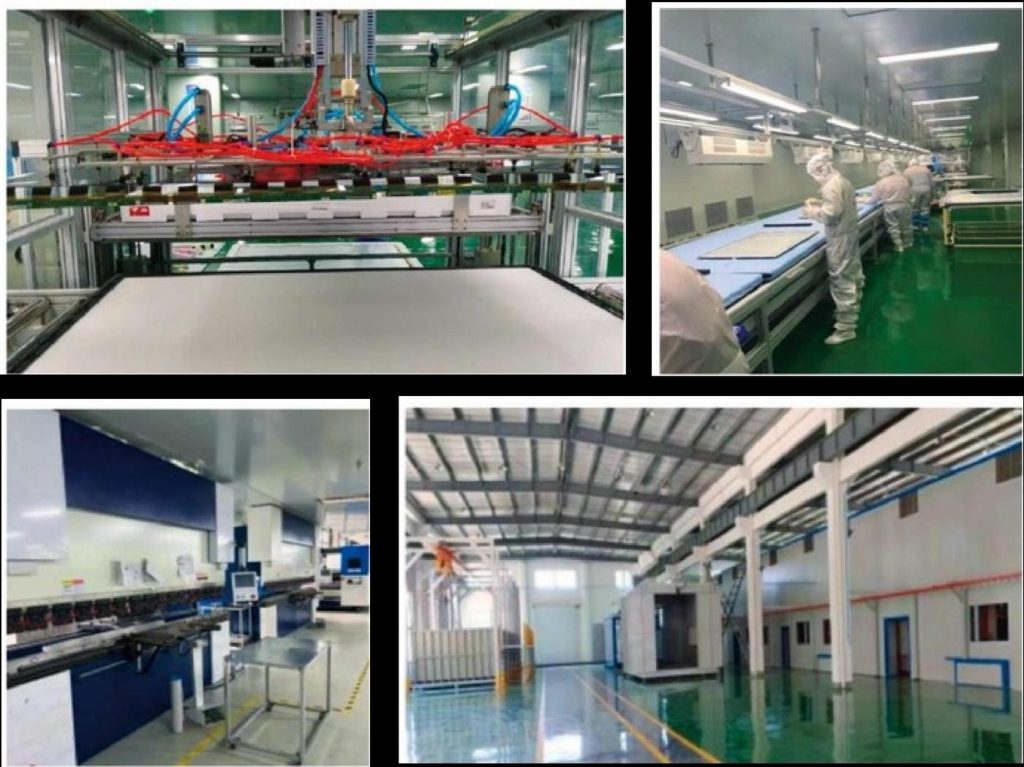 Display manufacturing lines